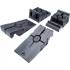 Jeu de Rampes d'Accès Plastique Extra Plat 2 pcs - 201 x 80 x 697 mm - Résistantes et Pratiques pour Chargement Facile - D-Work