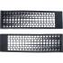 Jeu de Rampes d'Accès Plastique Extra Plat 2 pcs - 201 x 80 x 697 mm - Résistantes et Pratiques pour Chargement Facile - D-Work