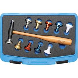 Jeu de Maillets à Tête Interchangeable D.28 mm - 11 pcs - Polyvalent et Résistant - Caoutchouc - D-Work