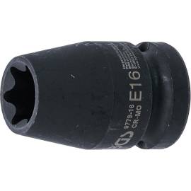 Douille à Choc Profil E16 12,5 mm (1/2 ) - Acier Résistant - Usage Professionnel - BGS
