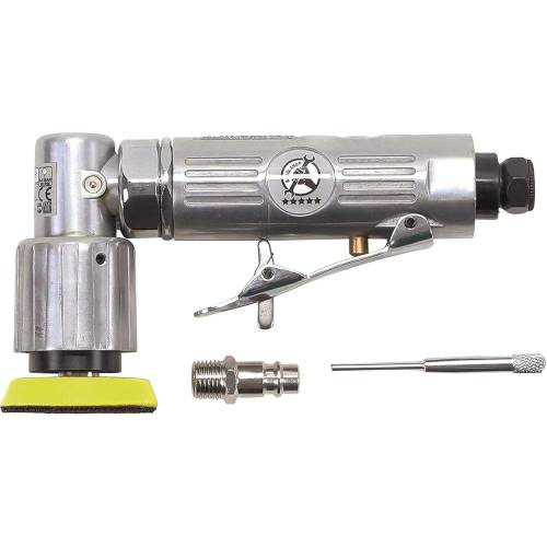 Ponceuse-Meuleuse d’Angle Orbitale Pneumatique - 91x50x193 mm - Puissante et Ergonomique - BGS