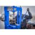 Presse d Atelier Hydraulique 10 t - 57,5 x 19 x 82 cm - Acier Robuste - Puissance et Précision - D-Work