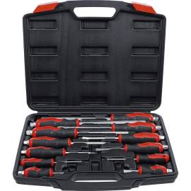 Jeu de Tournevis 12 pcs - Acier, Ergonomique et Polyvalent - Pro - D-Work