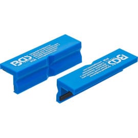 Mors de Protection pour Étau 2 pièces - Plastique, Largeur 100 mm - Protection et Préservation des Pièces - BGS