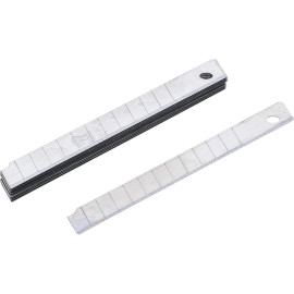 Jeu de Lames de Rechange 9 mm - 10 Pièces - Acier, Résistantes et Précises - BGS