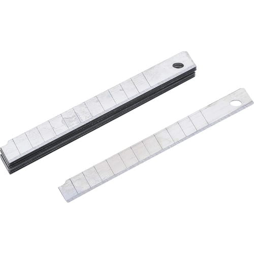 Jeu de Lames de Rechange 9 mm - 10 Pièces - Acier, Résistantes et Précises - BGS