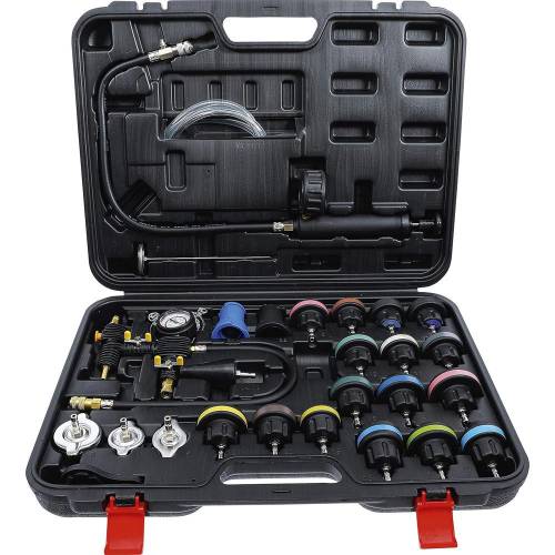 Testeur de Circuit de Refroidissement 27 pcs - Système de Remplissage - Diagnostic Précis et Complet - D-Work
