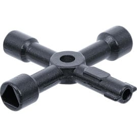 Clé Universelle pour Armoire Technique - 16x10x2 cm - Acier, Précise et Robuste - - BGS