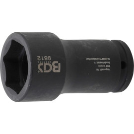 Douille à Choc Six Pans Longue 20 mm (3/4) - 38 mm - Pour FUSO / Mitsubishi - Robuste et Précise - D-Work