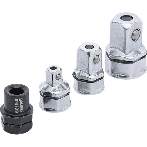 Jeu d Adaptateurs Industriels pour Clé Polygonale à Cliquet - 4 Pièces - Acier Résistant - Polyvalence et Précision - BGS