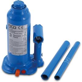 Cric à Vérin Hydraulique 3T - 12,3 x 21 x 13 cm - Acier Robuste - Levage Sécurisé et Pratique, Pro - D-Work
