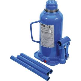 Cric à Vérin Hydraulique 15 t - 165 x 146 x 250 mm - Acier Robuste - Levage Puissant et Sécurisé - D-Work