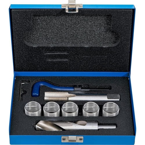 Kit de Réparation de Filets M24 x 2,0 - 9 Pièces - Acier Résistant - Réparation et Rénovation Fiables - BGS