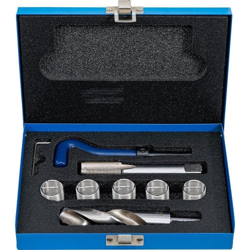 Kit de Réparation de Filets M20 x 1,5 - 9 pcs - Réparation Précise et Durable, Acier, Pro - D-Work