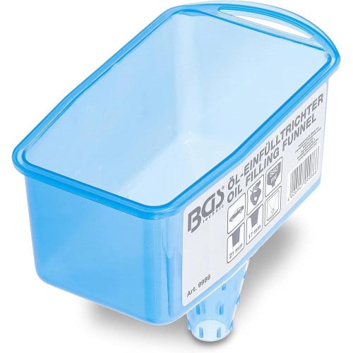 Entonnoir de Remplissage d’Huile 850 ml - Plastique, Compact et Pratique - BGS