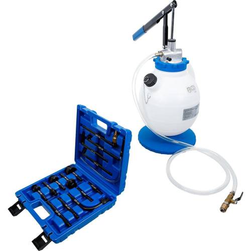 Appareil de Remplissage Boîte de Vitesse 7L - Pompe à Main avec 8 Adaptateurs - Pratique et Polyvalent - D-Work