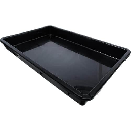 Bac Multifonctions 42L 88x60x11 cm - Plastique Noir, Bec Verseur - Pratique et Résistant - BGS
