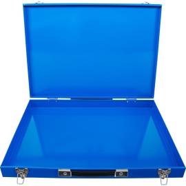 Caisse à Outils Métallique Vide - 42,7x7,2x57,6 cm - Acier Robuste - Compatible Inserts Servante d’Atelier - BGS