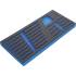 Coffret Vide pour Inserts de Servante d’Atelier 1/6 - Dimensions 23,8x7,7x24,4 cm - Polypropylène Robuste - Organisation e - BGS