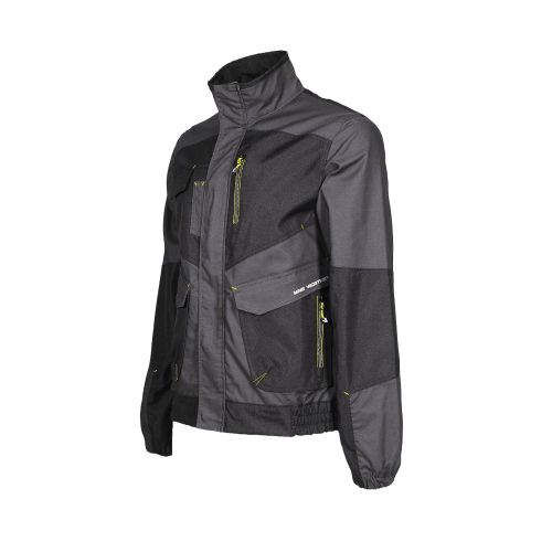 Veste de Travail 1201 - Taille XXL - Gris/Noir - Résistant et Confortable - NINE WORTHS