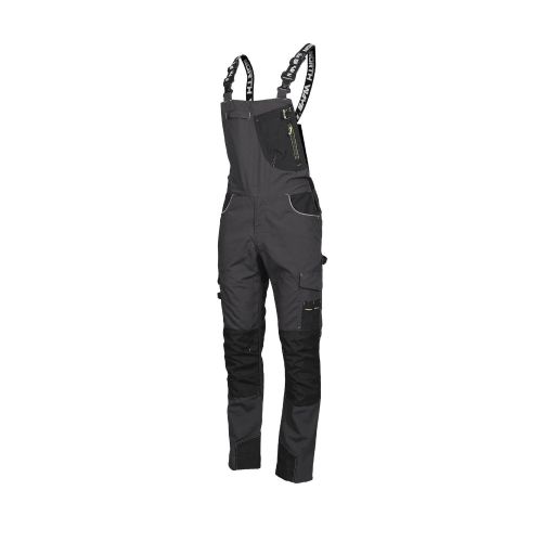 Salopette de Travail - Taille M - Gris/Noir - Résistant et Confortable - Idéale pour les Professionnels - NINE WORTHS