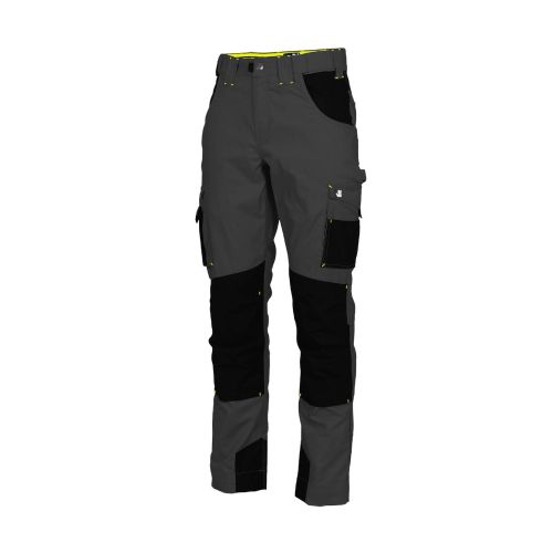 Pantalon de Travail Adam - Taille 54 - Gris/Noir - Résistant et Confortable - NINE WORTHS