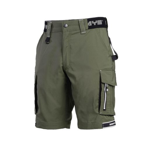 Bermuda de Travail Costa - Taille 38 - Kaki - Résistant et Confortable - NINE WORTHS