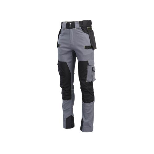 Pantalon de Travail Howard - Taille 44 - Gris/Noir - Résistant et Confortable - NINE WORTHS