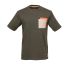 T-Shirt Manches Courtes de Travail Jaspe - Kaki, Taille 3XL - Confort et Résistance - - NINE WORTHS