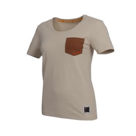 T-Shirt Manches Courtes de Travail Agathe - Taille XXL - Couleur Sable - Confort et Résistance - NINE WORTHS