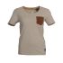 T-Shirt Manches Courtes de Travail Agathe - Taille S - Couleur Sable - Résistant et Confortable - NINE WORTHS