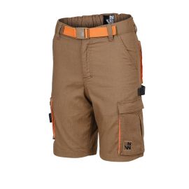 Bermuda de Travail Femme Ambre - Taille 38 - Camel - Résistant et Confortable - NINE WORTHS