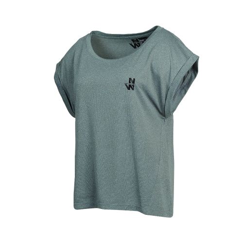 T-Shirt Manches Courtes de Travail Femme Albury - Taille L - Eucalyptus - Résistant et Confortable - NINE WORTHS