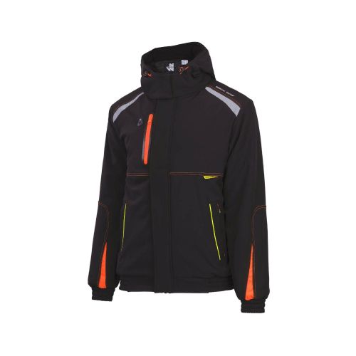 Parka de Travail en Softshell Morane - Taille 3XL - Noir - Résistant et Confortable - NINE WORTHS