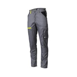 Pantalon de Travail Marlow - Taille XL - Gris/Jaune Fluo - Résistant et Confortable - NINE WORTHS