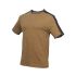 T-Shirt Manches Courtes de Travail Andy - Taille XXL - Camel - Résistant et Confortable - NINE WORTHS