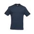 T-Shirt Manches Courtes de Travail Andy - Taille 4XL - Marine - Résistant et Confortable - NINE WORTHS