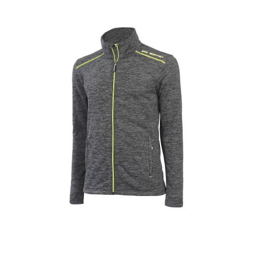 Gilet de Travail Lenny - Taille M - Gris Chiné/Jaune Fluo - Résistant et Confortable - NINE WORTHS