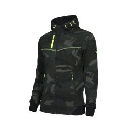 Gilet de Travail Botta - Taille M - Woodland/Jaune Fluo - Résistant et Confortable - NINE WORTHS