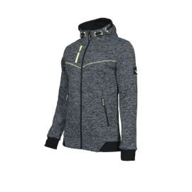 Gilet de Travail Botta - Taille XXL - Gris Chiné/Jaune Fluo - Résistant et Confortable - NINE WORTHS