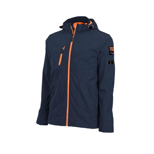 Blouson de Travail Taille XL – Marine/Orange Fluo – Résistant et Confortable - NINE WORTHS