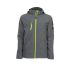 Blouson de Travail en Softshell Borel - Taille 3XL - Gris Chiné/Jaune Fluo - Résistant et Confortable - NINE WORTHS