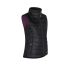 Doudoune Sans Manches de Travail Femme Constance - Taille XS - Noir/Fuchsia - Résistant et Confortable - NINE WORTHS