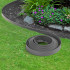 Borde de jardín ondulado flexible Gris Antracita Altura 25cm x Longitud 9 Metros en PVC y Anti-UV (1mm de espesor) - D-Work