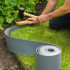 Borde de jardín ondulado flexible Gris Antracita Altura 25cm x Longitud 9 Metros en PVC y Anti-UV (1mm de espesor) - D-Work