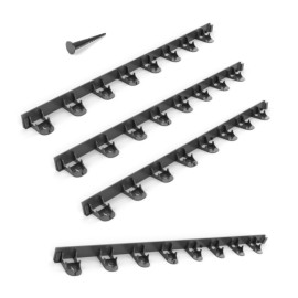 UNIBORD Flexible Garden Edging Kit 4M x Ht. 4,5cm with 16 Stakes Fixing Nails - D-Work