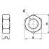 200 Ecrous Hexagonaux M5 mm - DIN 934 - Laiton - D-Work