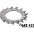 50 Rondelles Eventail à Dentures Extérieures 8 mm - DIN 6798 A - NFE27-624 - UNI 8842 - Inox A2 - D-Work