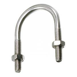 25 Etriers Filetés pour Tube Iso avec Ecrous 14 mm - Acier Zn - D-Work