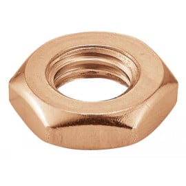 50 Ecrous Bas Hexagonaux M16 mm - DIN 439 - Laiton - D-Work